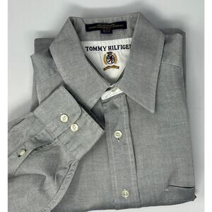 Tommy Hilfiger Long Sleeve Man's Dress Shirt Size 15.5, 32-33